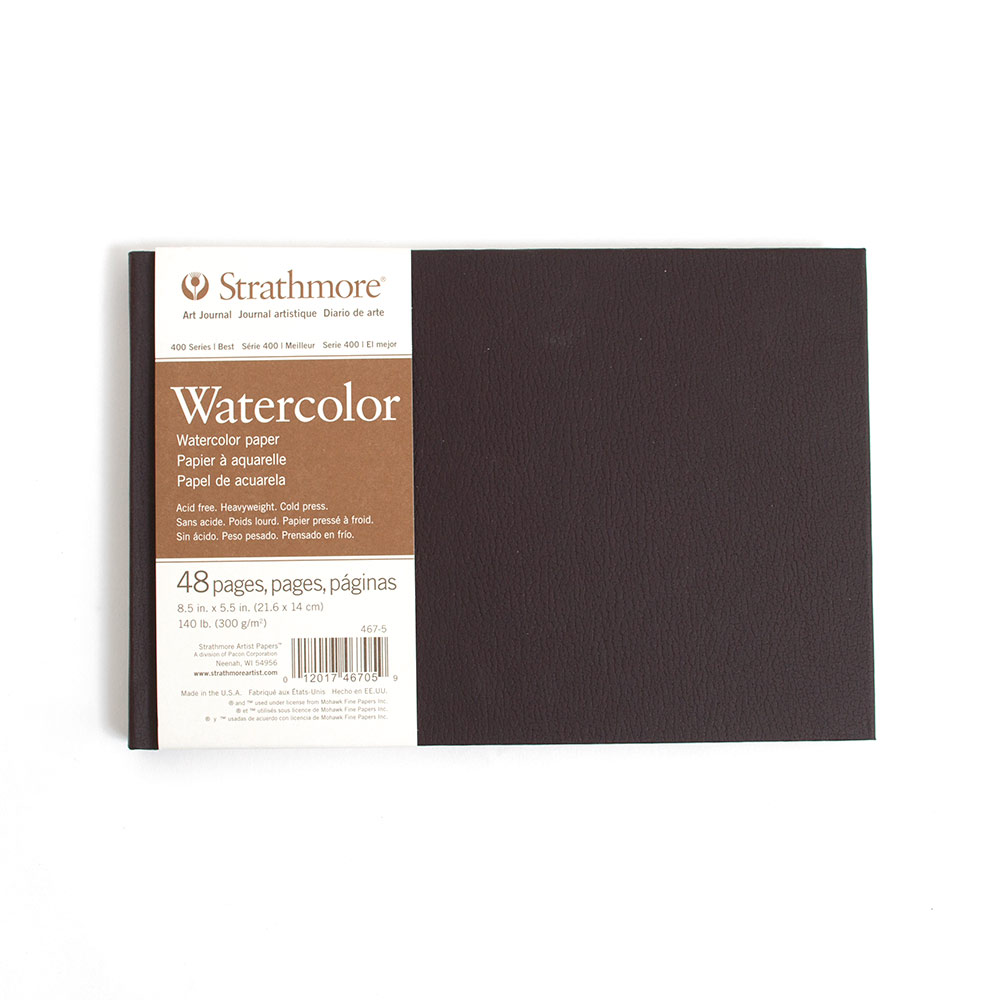 Strathmore, Hardbound, 140#, Watercolor Paper, Sketchbook, 32 Page